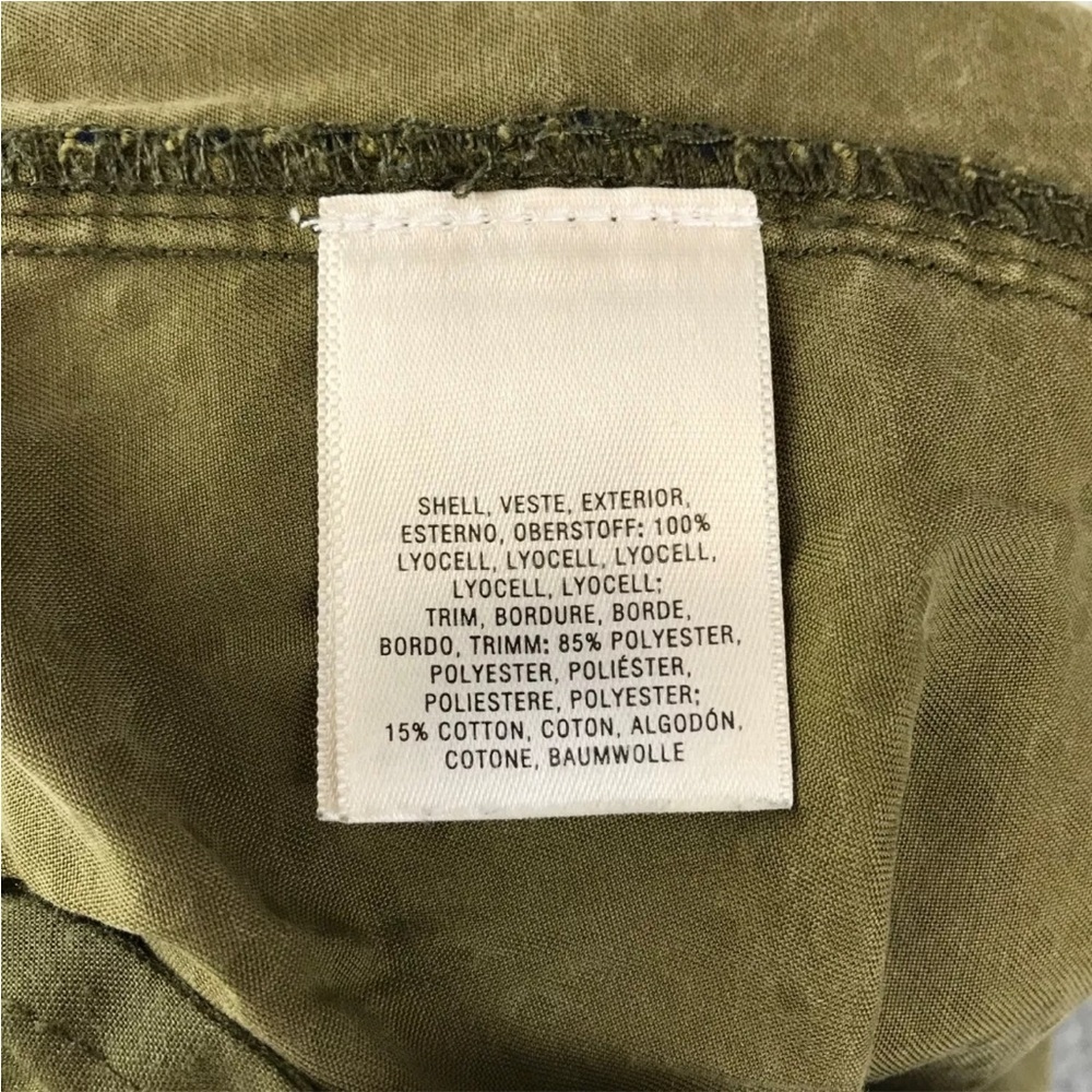 by Anthropologie Olive green and blue polka-dot joggers size XS - Picture 7 of 8